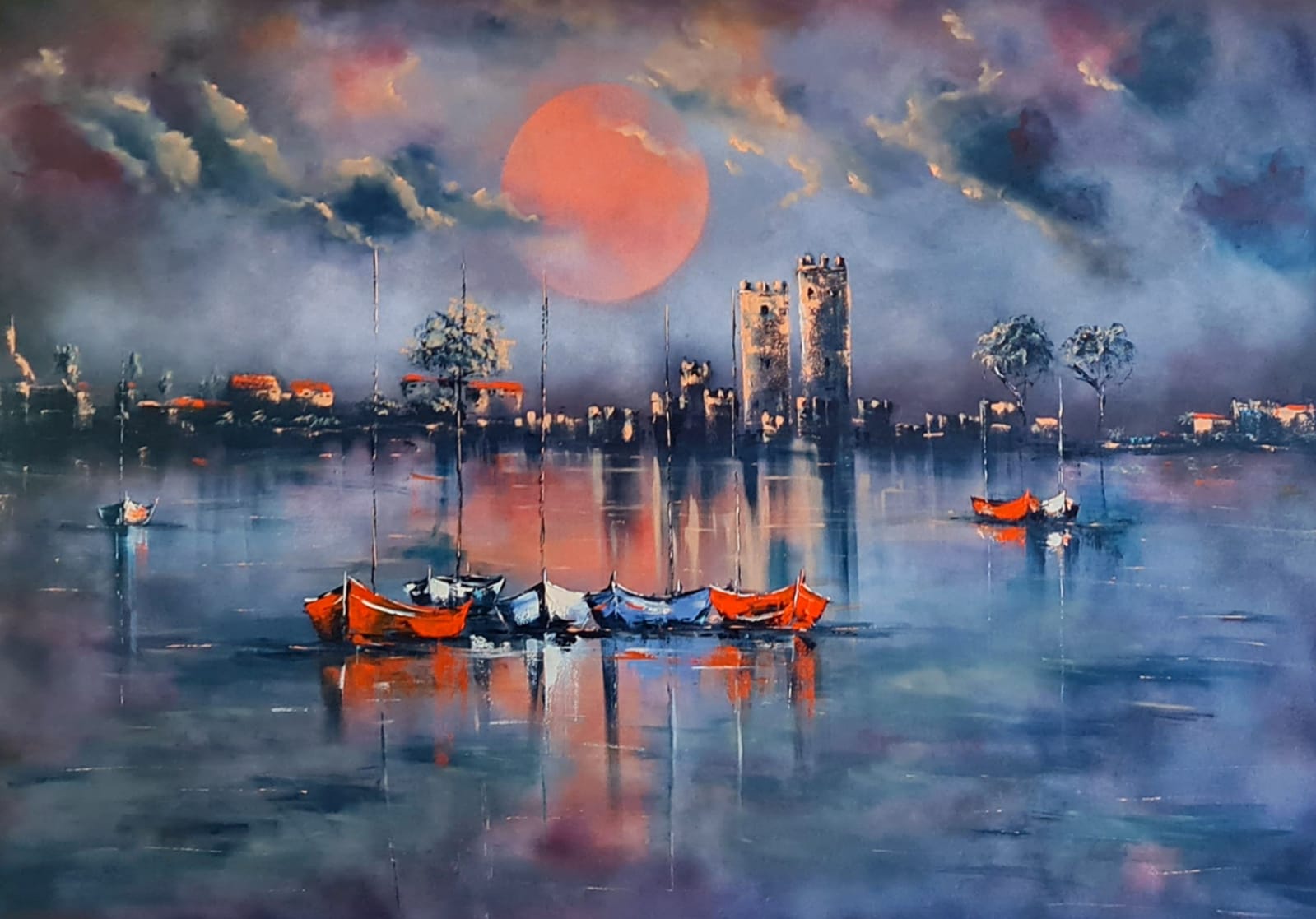 ArteDiAlina.com painting: When the sun goes down
